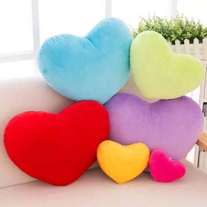 Heart Shape Pillow in a Rainbow of Colors