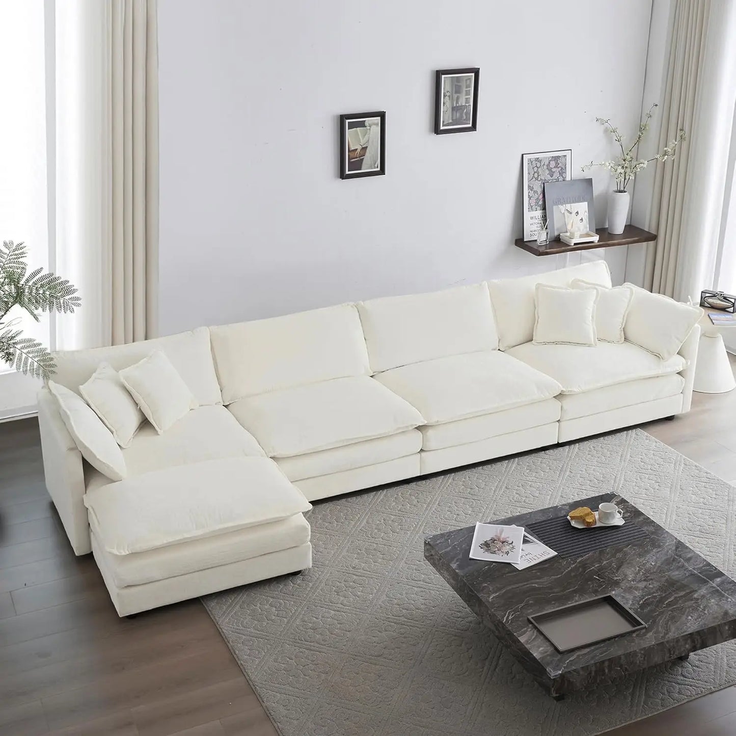 Deep Seat Sectional Sofa