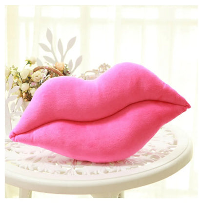 Lip Shaped Throw Pillow