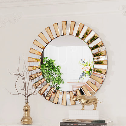 Gold Sunburst Wall Mirror