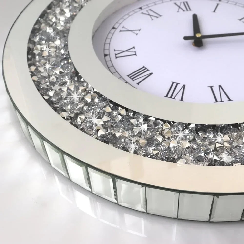 Diamond Mirror Clock