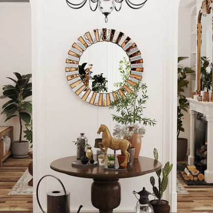 Gold Sunburst Wall Mirror