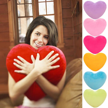 Heart Shape Pillow in a Rainbow of Colors