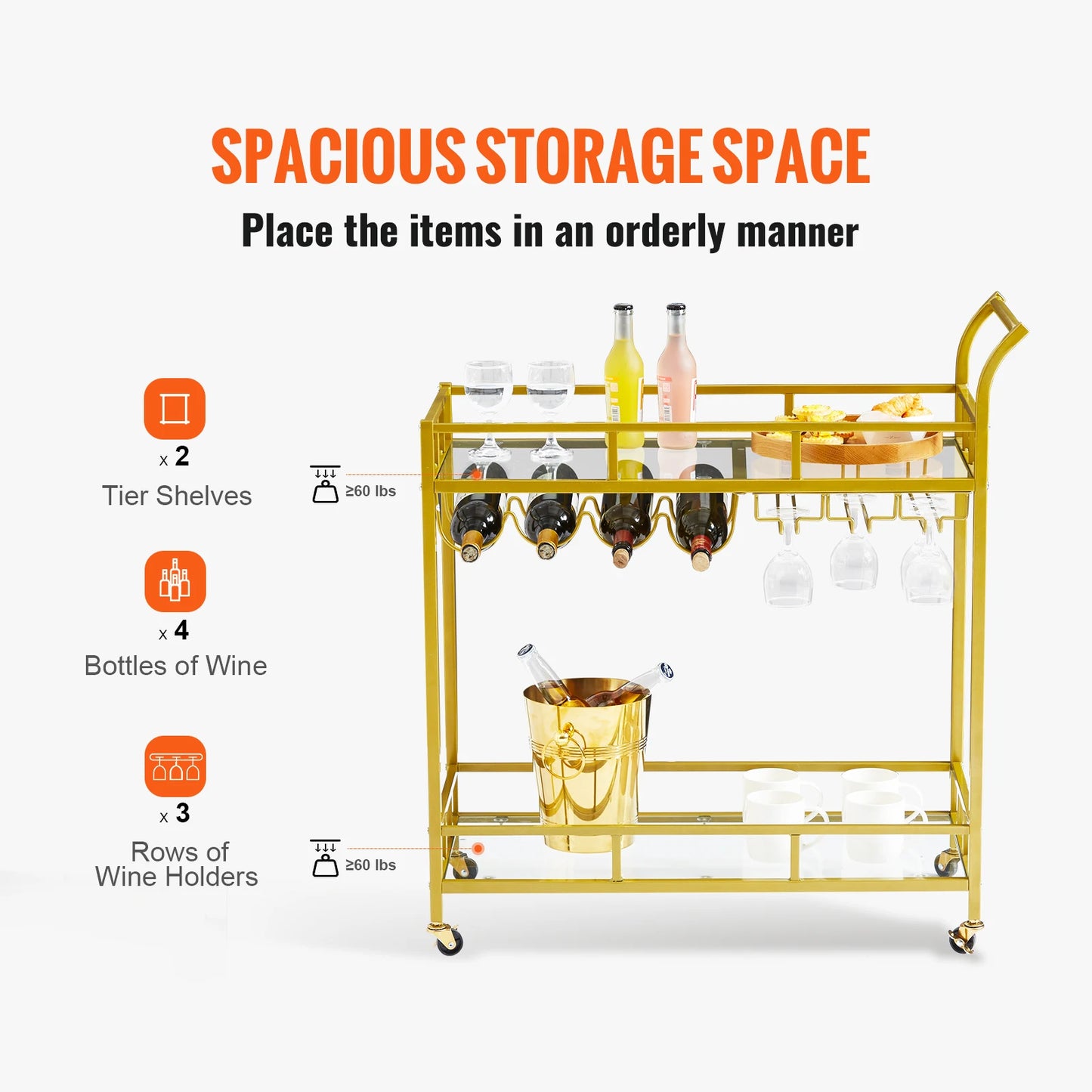 Gilded Bar Cart