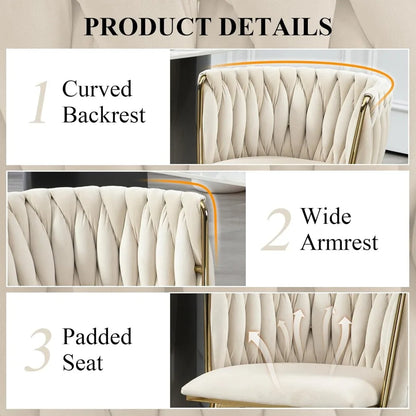 Velvet Accent Chair set of 2