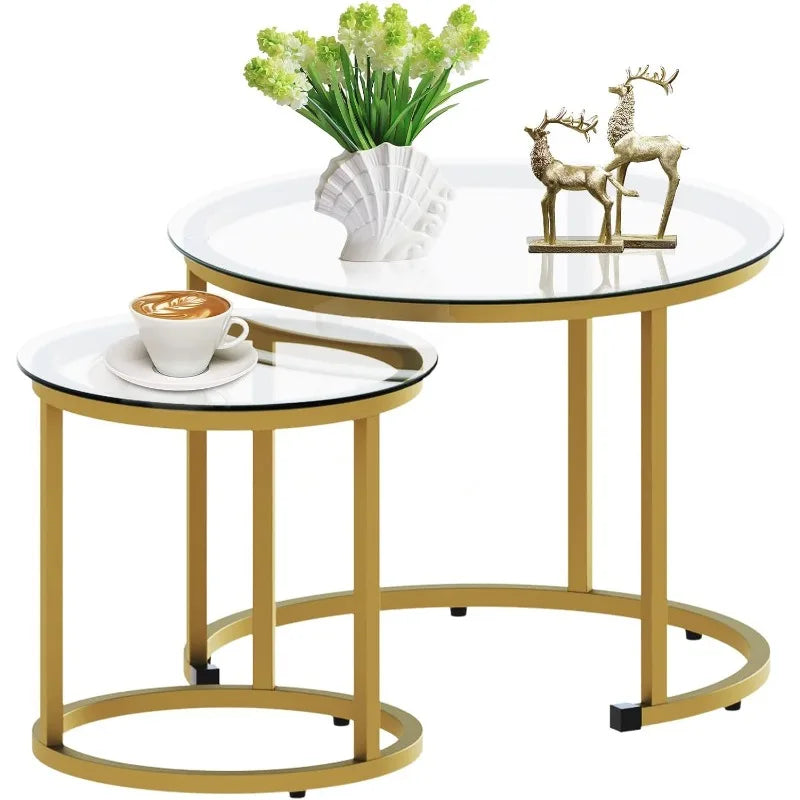 Coffee Table Set of 2 Nesting tables