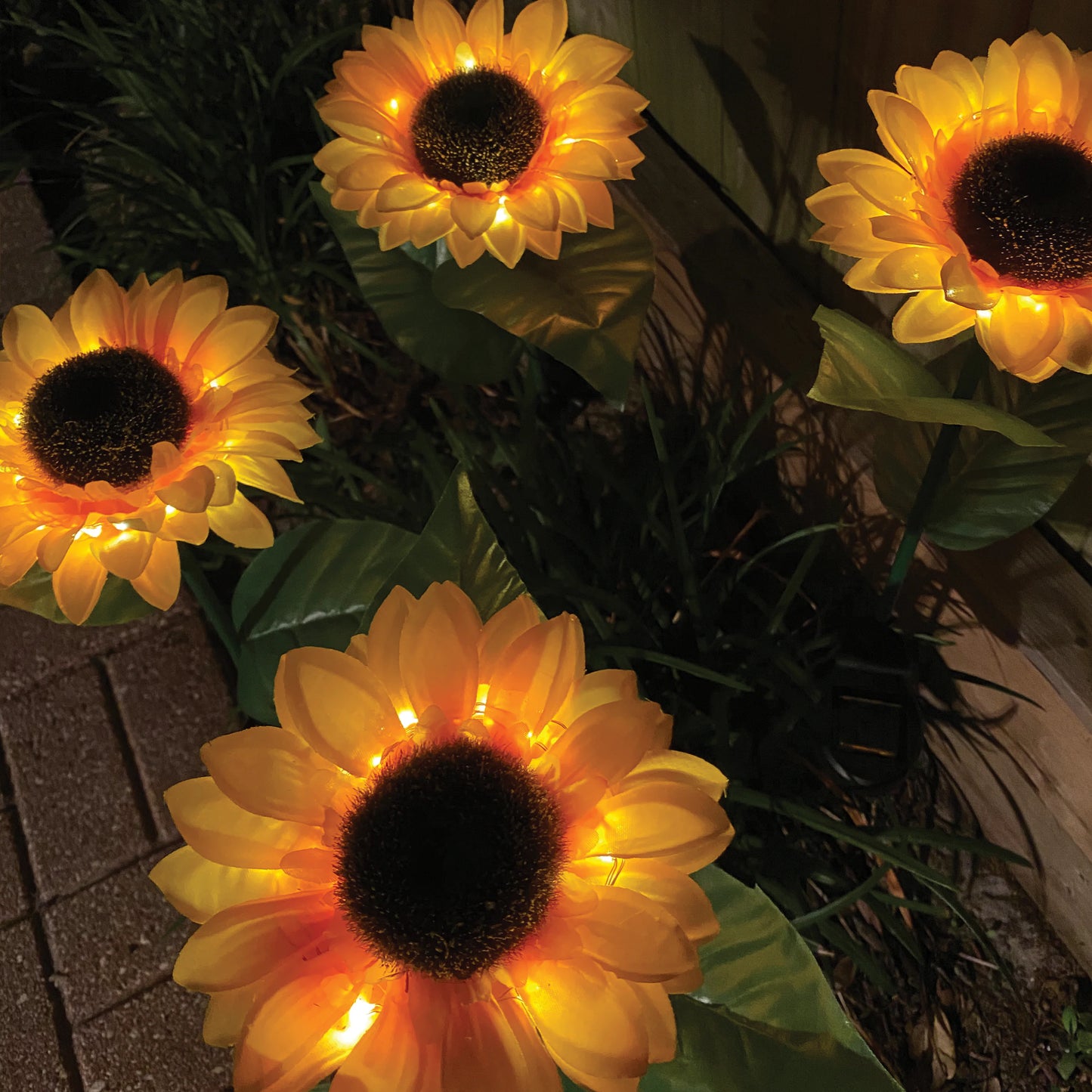 Illuminating Solar Sunflowers 6-PACK